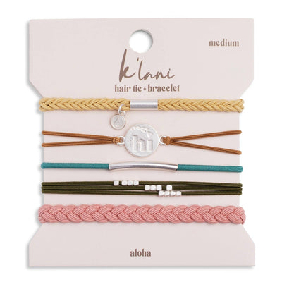 K'Lani hair tie bracelets - Aloha: Medium
