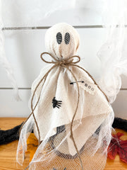 Rustic Primitive Halloween Ghost Home Decor Sizes Large