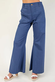 Dark Blue Wide Leg Pants