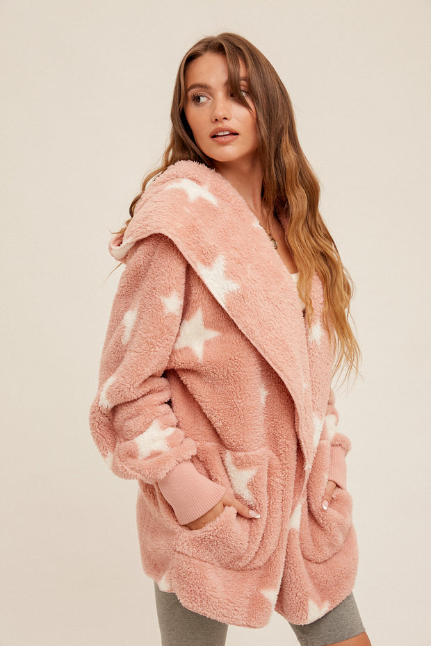 Soft and Furry Open  Front Wrap Jackets!