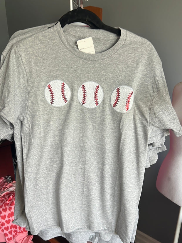 Sparkle Baseball Adult T-Shirt:Athletic Heather