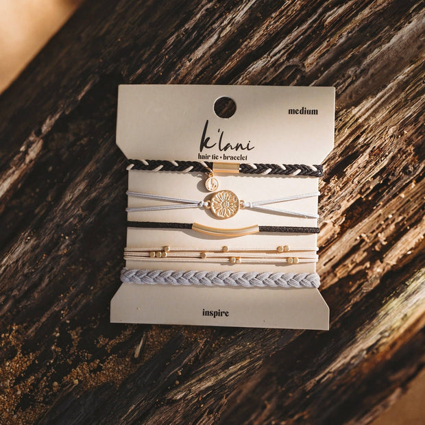 K'Lani hair tie bracelets - Inspire: Medium