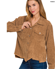 Corduroy Distressed bottom Jacket