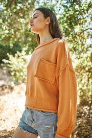 Mello. - Round Neck Sweater: Tan / M