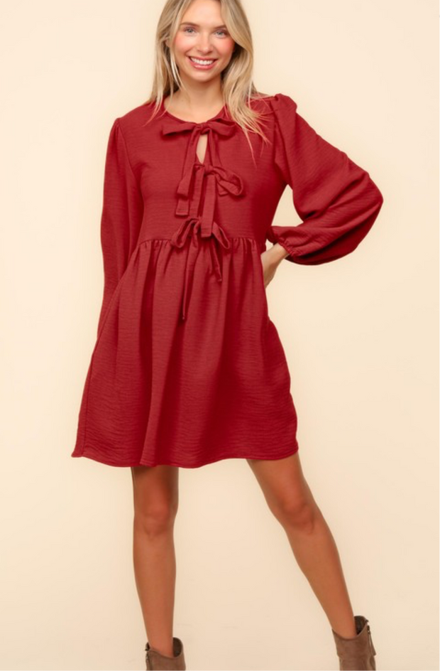 Fall Bow Front Dress