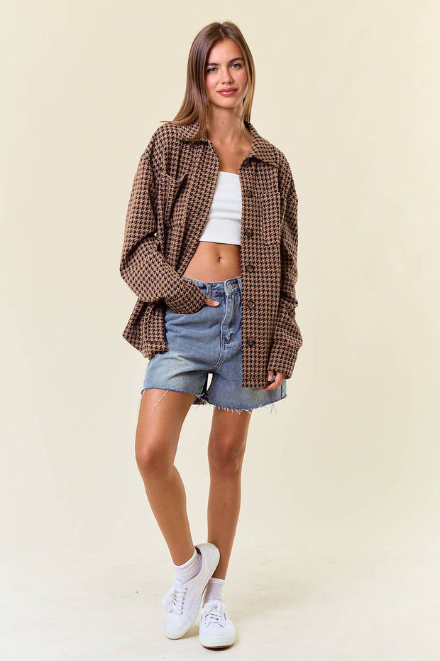 Houndtooth Latte/Mocha Shaket