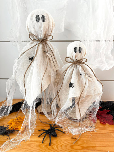 Rustic Primitive Halloween Ghost Home Decor Sizes Large