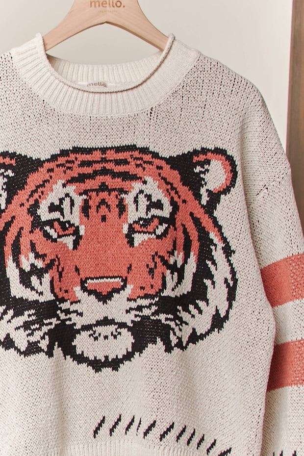 Tiger Round Neck Sweater