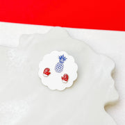 Prep Obsessed Wholesale - Snowflake Mittens Signature Enamel Studs