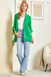 Plus Light Summer Green Blazer