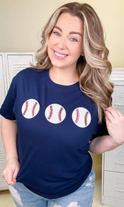 Sparkle Baseball Adult T-Shirt:Athletic Heather