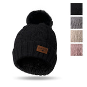 Britt's Knits Cozy Classics Pom Hats- Gray
