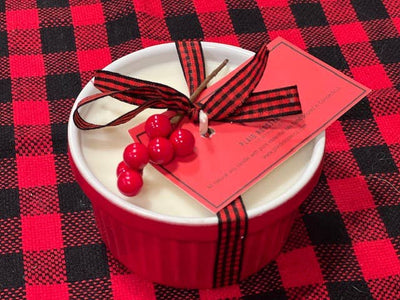 Plaid Rooster Co - RAMEKIN Soy Candle - RED (Cranberry Relish)