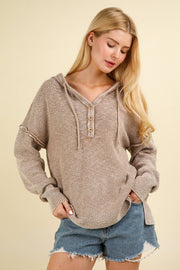 Mineral Washed Hooded Sweater