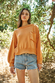 Mello. - Round Neck Sweater: Tan / M