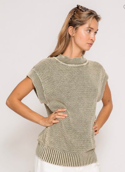 Olive washed sweater