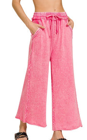 Terry Wide Leg Pants