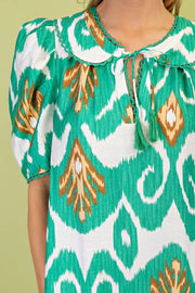 Green Pattern Dress