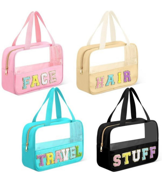 Varsity Letters Makeup Bags