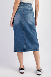 Denim Midi Skirt