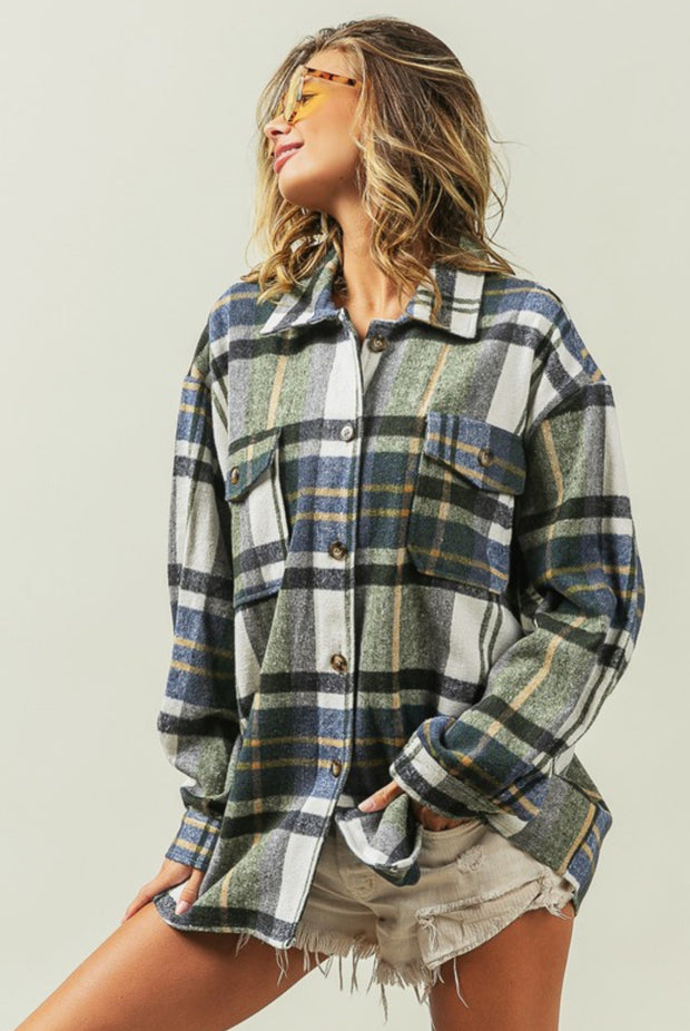 Evergreen Plaid Shacket