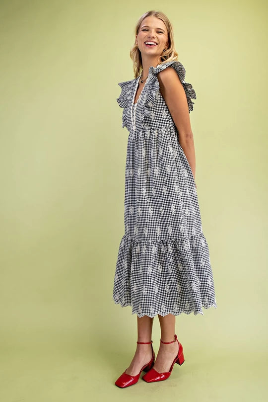 Summer Maxi Check Dress