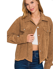 Corduroy Distressed bottom Jacket