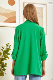 Plus Light Summer Green Blazer