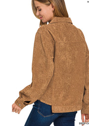 Corduroy Distressed bottom Jacket