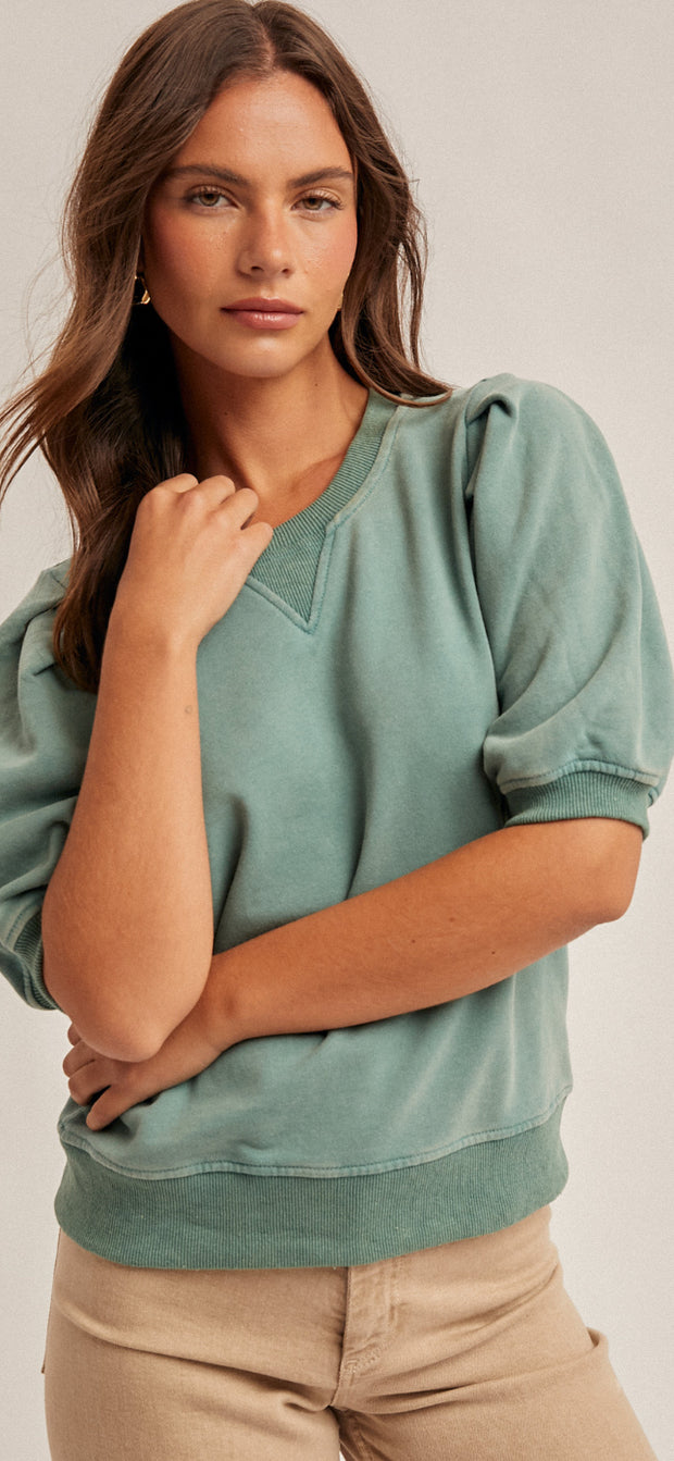 Puff Sleeve Sweatshirt