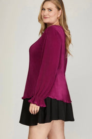 Magenta Jewel Tone Top