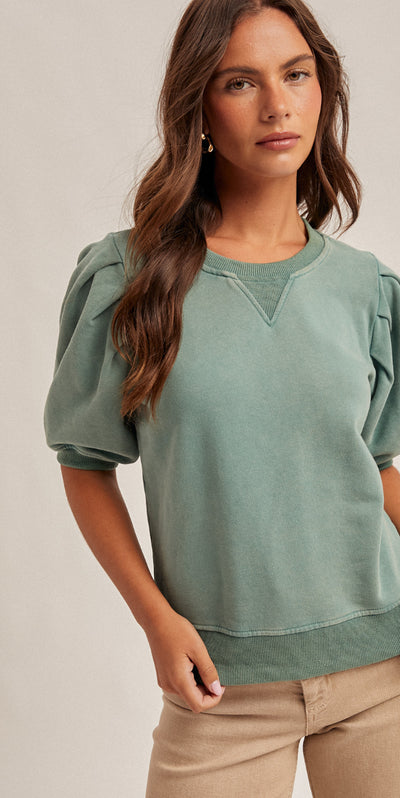 Puff Sleeve Sweatshirt