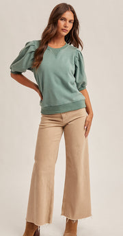 Puff Sleeve Sweatshirt