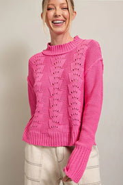 Hot Pink Pop Comfy Sweater