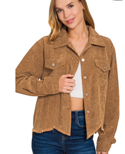 Corduroy Distressed bottom Jacket