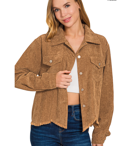 Corduroy Distressed bottom Jacket