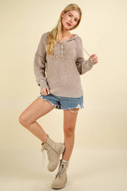 Mineral Washed Hooded Sweater