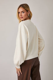 LONG SLEEVE SANTA TEDDY SWEATER