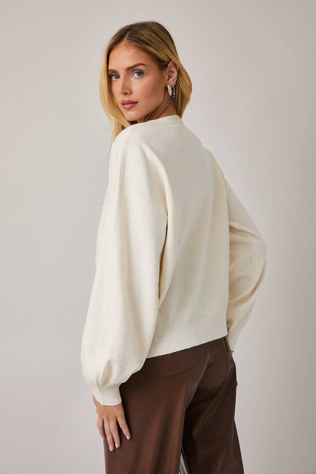 LONG SLEEVE SANTA TEDDY SWEATER