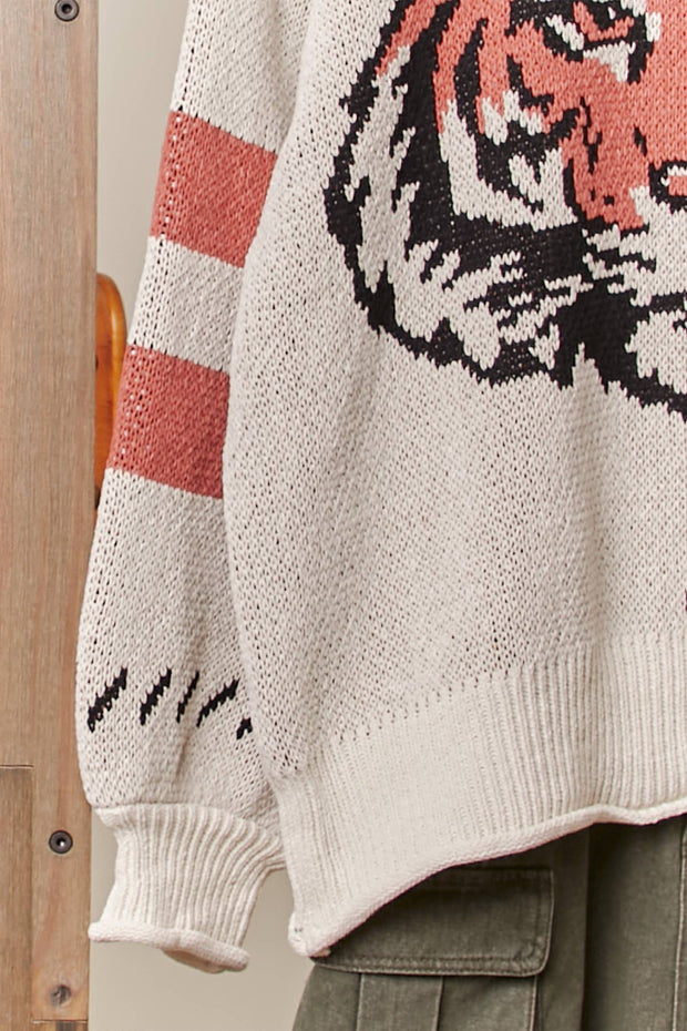 Tiger Round Neck Sweater