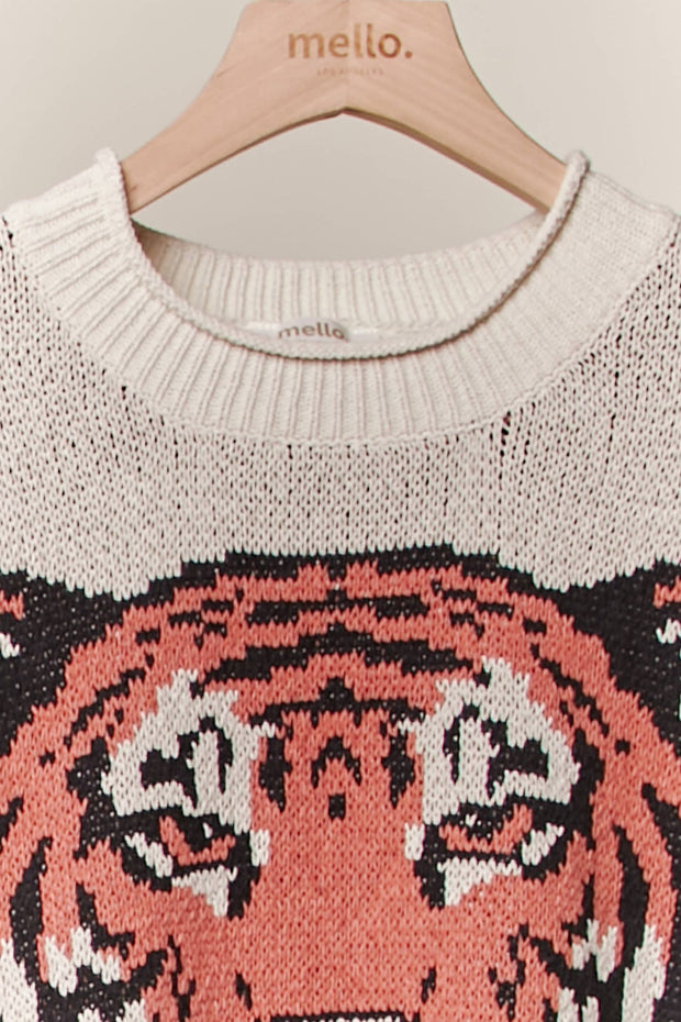 Tiger Round Neck Sweater