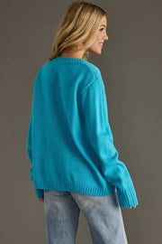 Bright Blue Merry & Bright Sweater