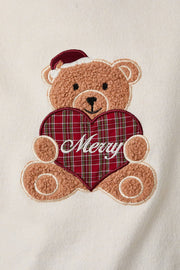 LONG SLEEVE SANTA TEDDY SWEATER