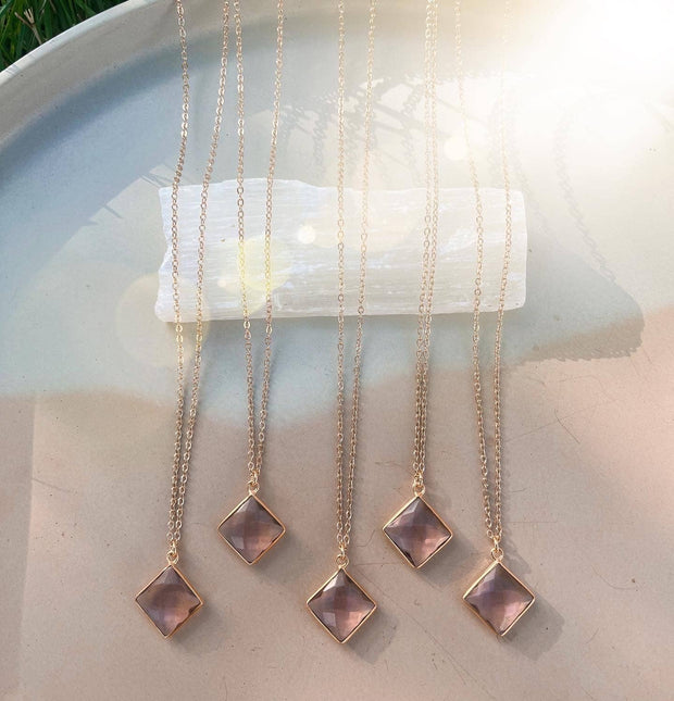 Crystal Ship Jewelry - The Morganite Necklace