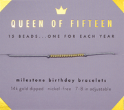 Milestone Birthday Bracelet - GOLD - Fifteen