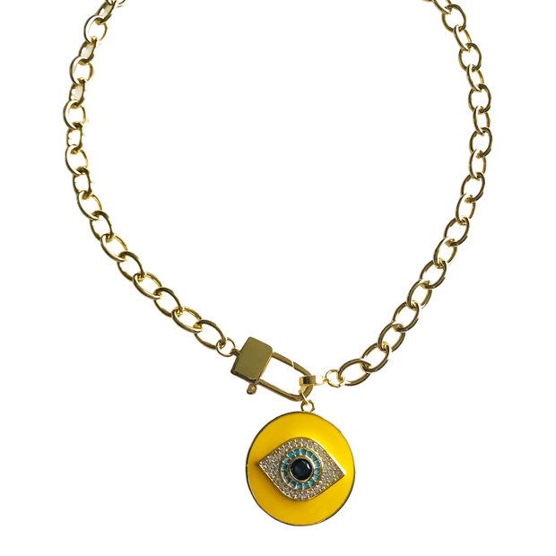 Market and King - Enamel Eye Necklace