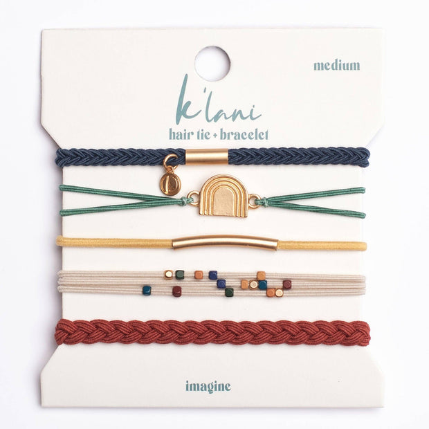 K'Lani hair tie bracelets - Imagine: Medium