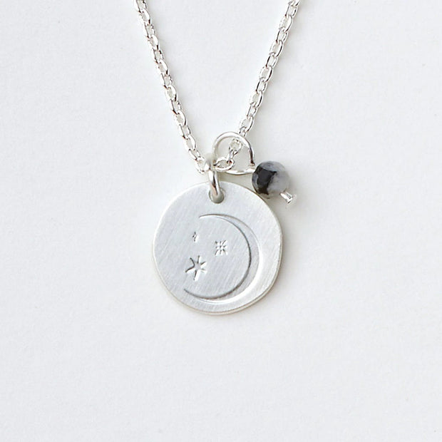 Stone Intention Charm Necklaces