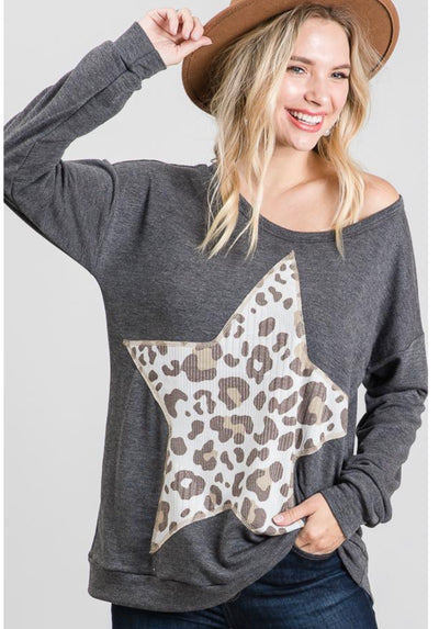 Charcoal Star Top